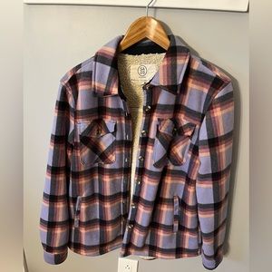 Women’s Sherpa lined flannel shirt